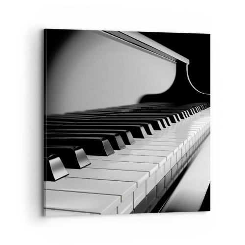 Schilderen op canvas - Harmonie van vormen en kleuren - 70x70 cm