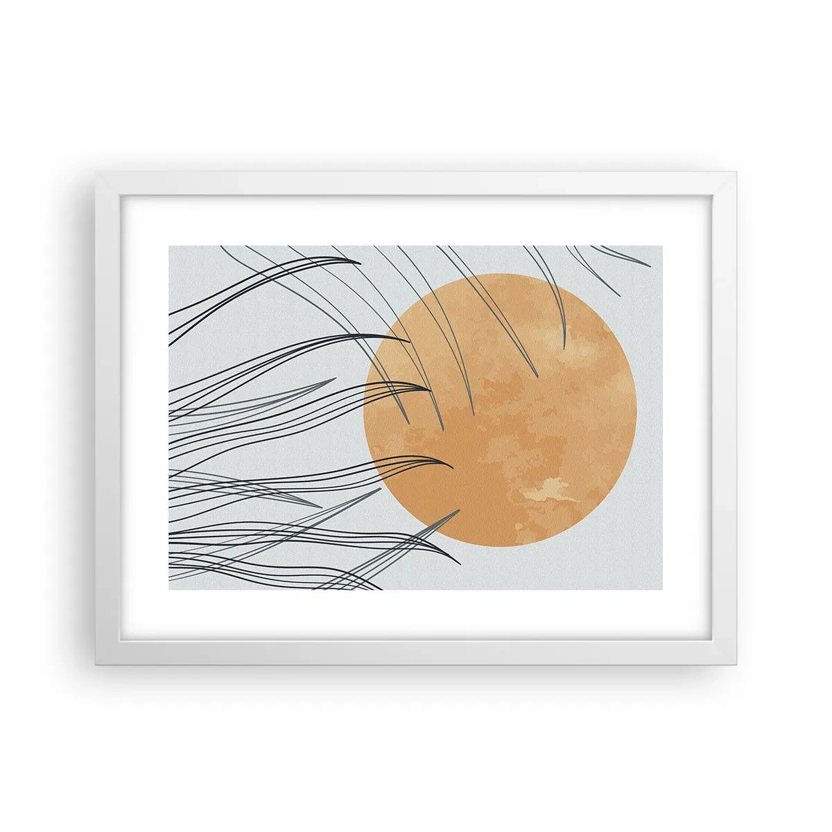 Poster in een witte lijst - Altijd naar de zon - 40x30 cm