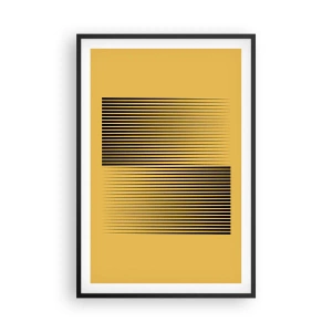 Poster in een zwarte lijst - Vierkant van tegenpolen - 61x91 cm