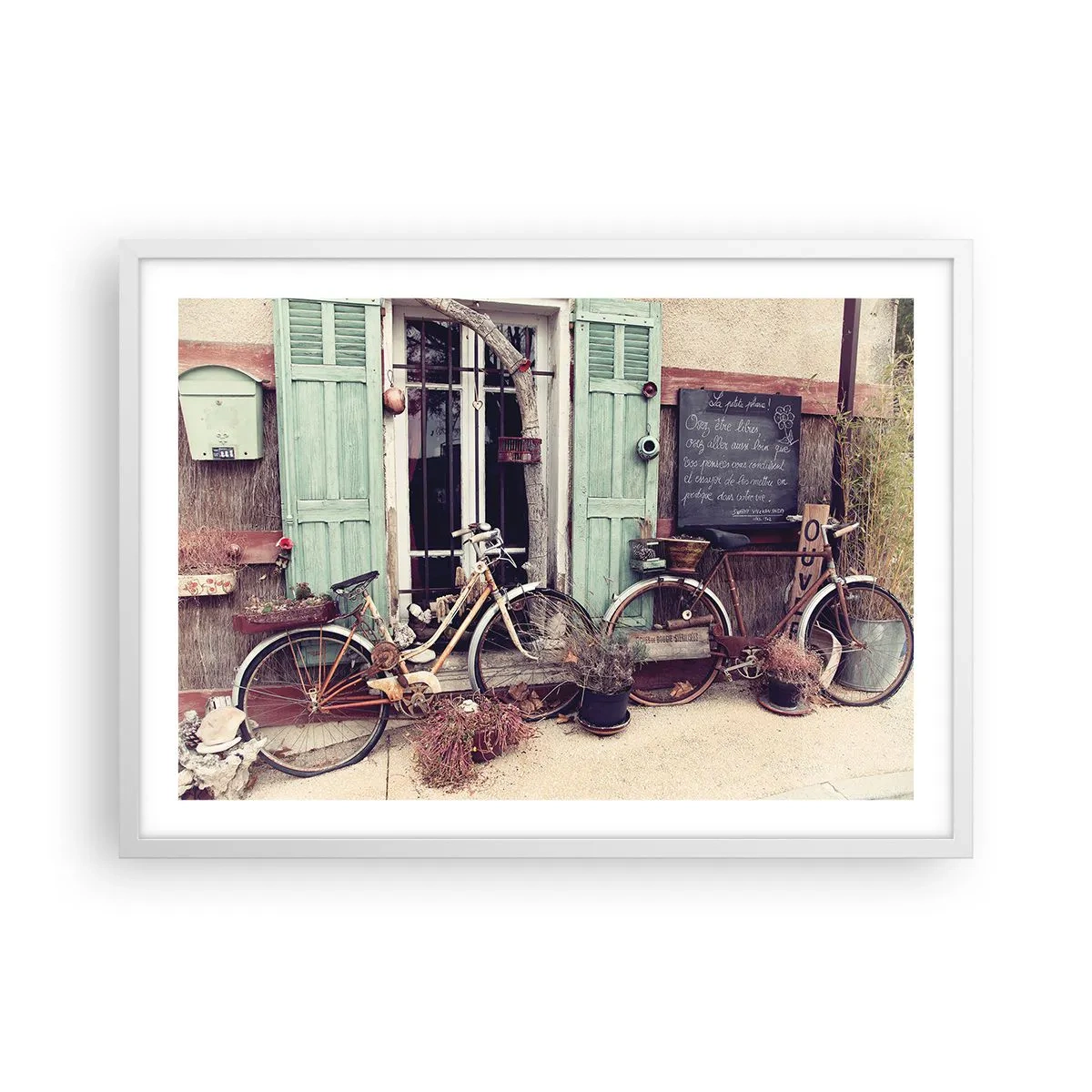 Poster in een witte lijst - Lang leve de provincie - 70x50 cm