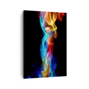 Schilderen op canvas - Regenboogdans van nevels - 50x70 cm