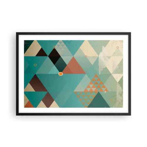 Poster in een zwarte lijst - Eenheid van veelheid, veelheid van eenheid - 70x50 cm