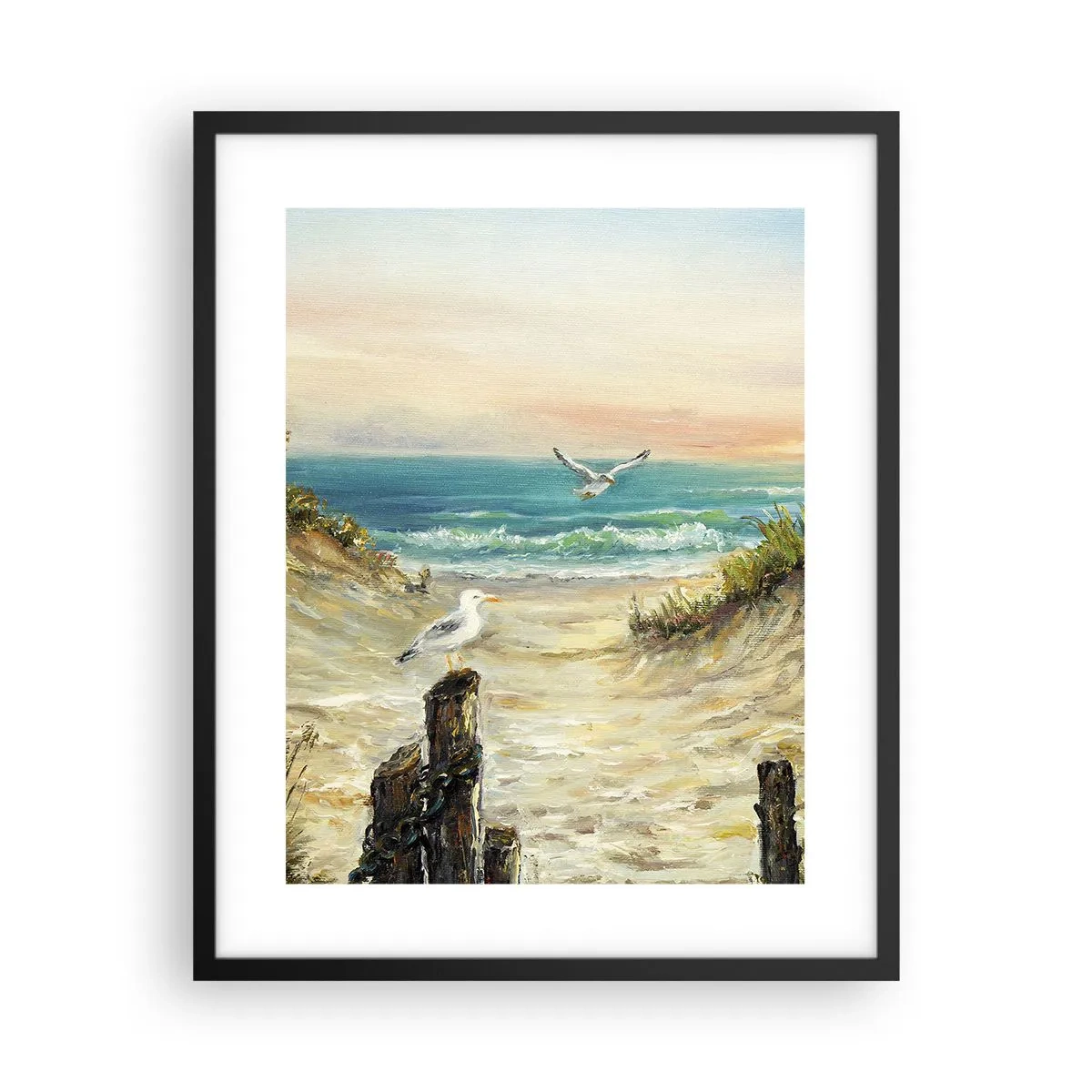 Poster in een zwarte lijst - Windstille afzondering - 40x50 cm