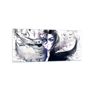 Schilderen op glas - Demonisch en mooi - 120x50 cm