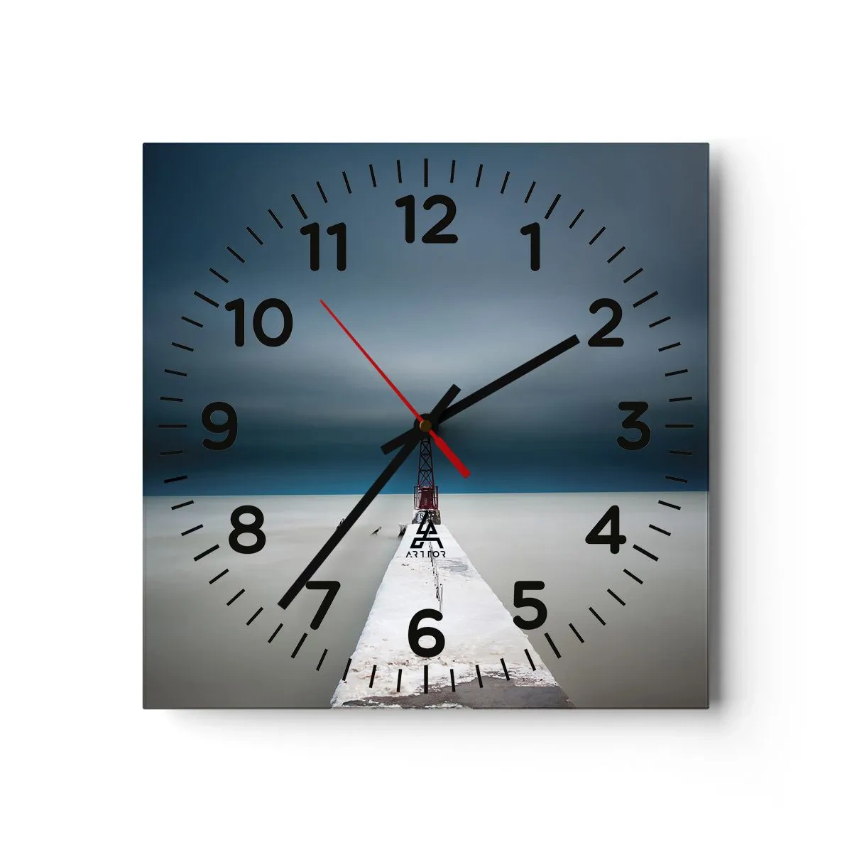 Wandklok - Klok - Om de uitgestrektheid te ontmoeten - 40x40 cm