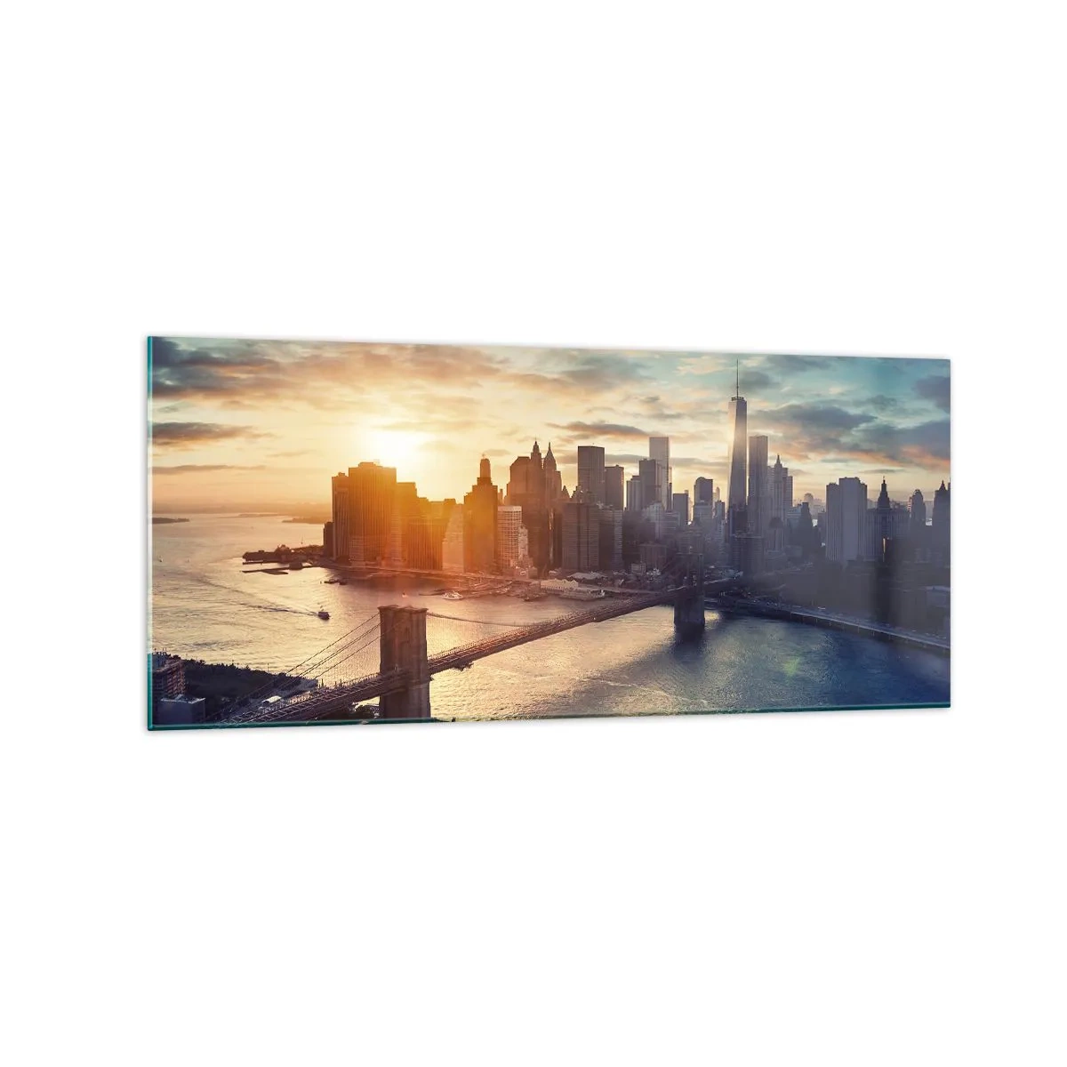 Schilderen op glas - Westers cultuurmonument - 120x50 cm