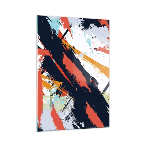 Schilderen op glas - Dynamische compositie - 50x70 cm
