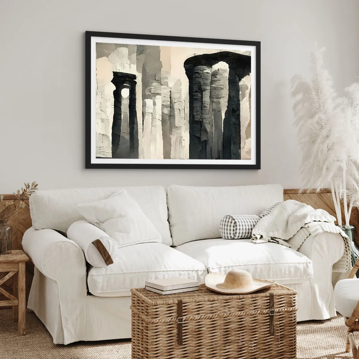 Poster in een zwarte lijst - De majesteit van de oudheid - 70x50 cm