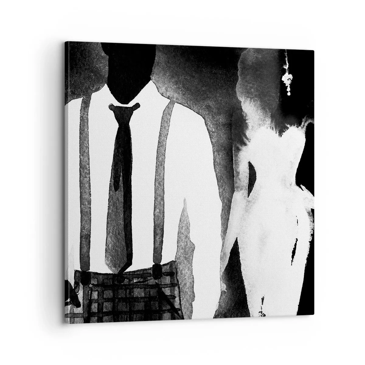 Schilderen op canvas - In een noir sfeer - 60x60 cm