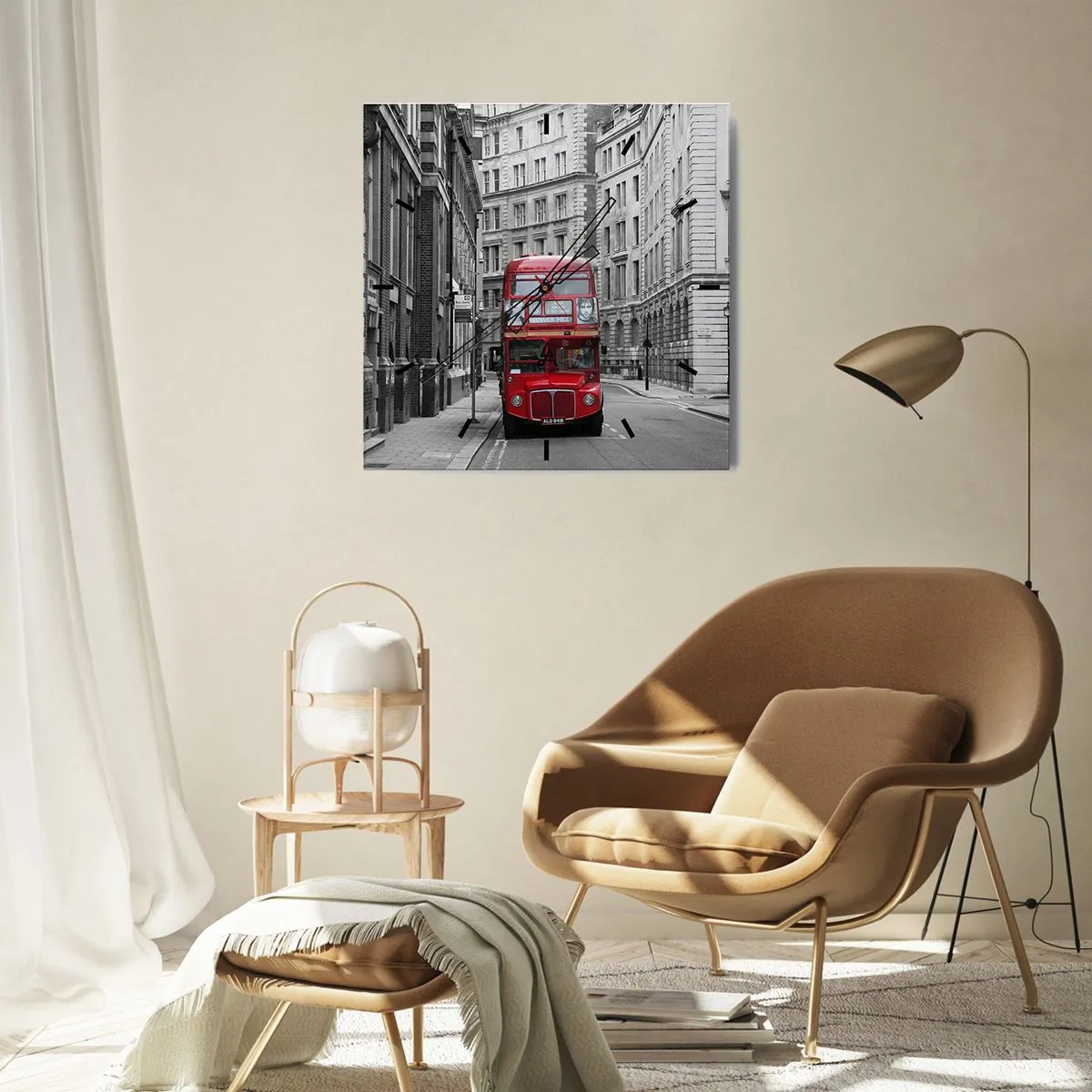 Wandklok - Klok - Het dagelijkse leven hoeft niet grijs te zijn - 30x30 cm