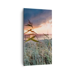 Schilderen op canvas - Het gaat niet met de wind mee - 55x100 cm