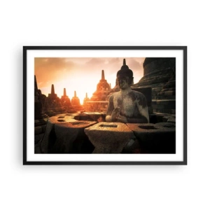 Poster in een zwarte lijst - Weer van grote wijsheid - 70x50 cm