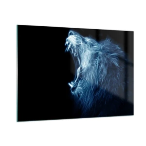 Schilderen op glas - De vurige toorn van de koning - 100x70 cm