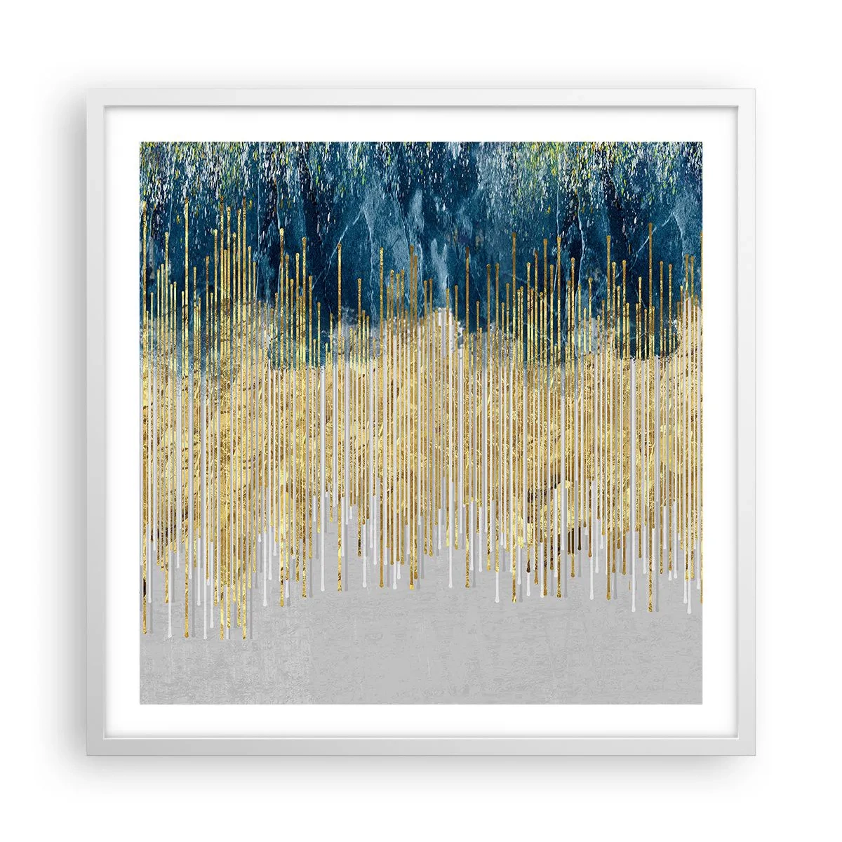 Poster in een witte lijst - Vergulde grens - 60x60 cm