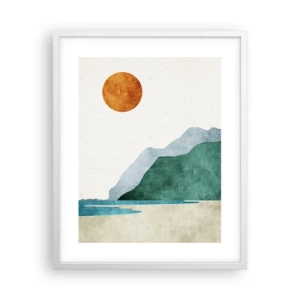 Poster in een witte lijst - Landschap zoals het hoort te zijn - 40x50 cm