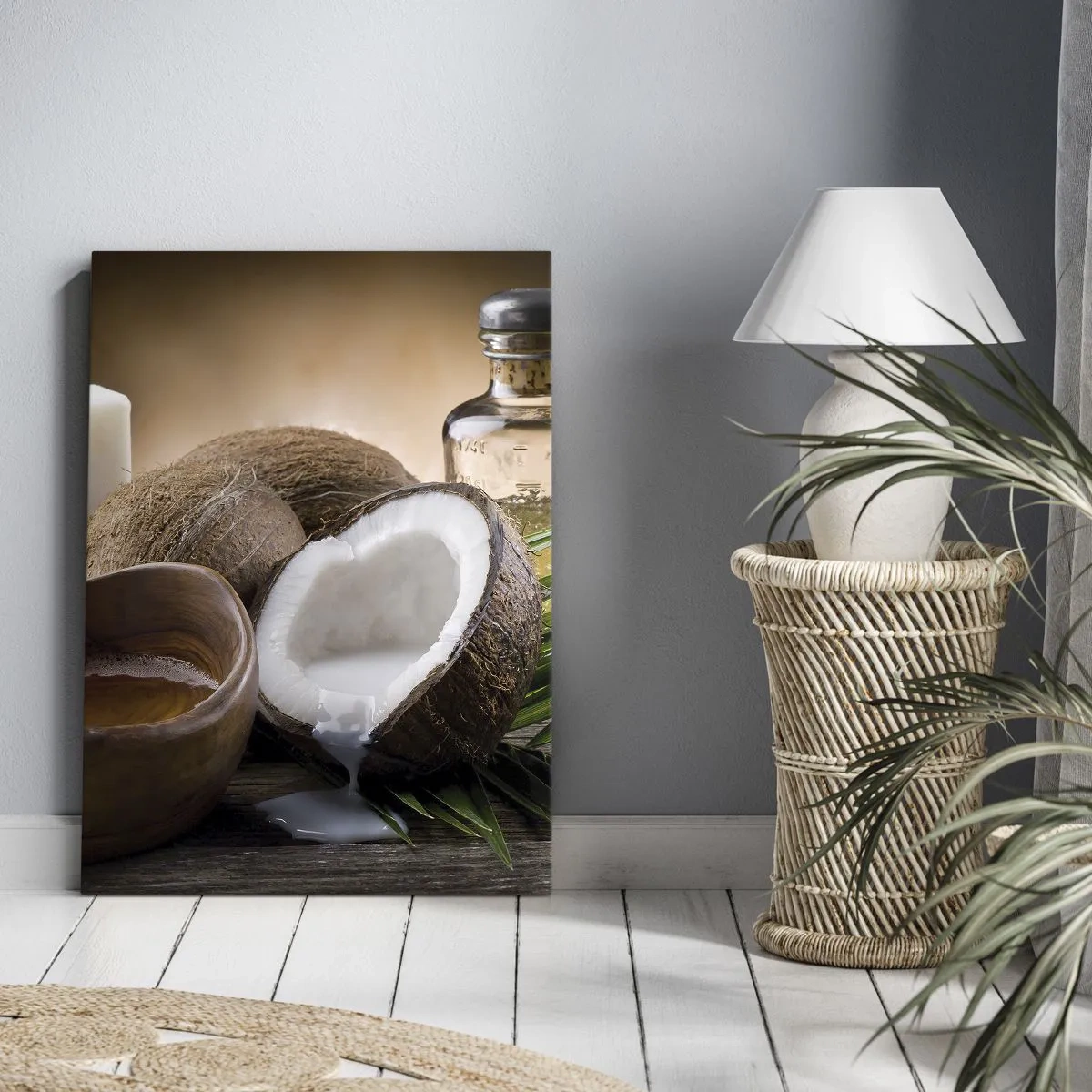 Schilderen op canvas - Gezondheid van tropische eilanden - 70x100 cm