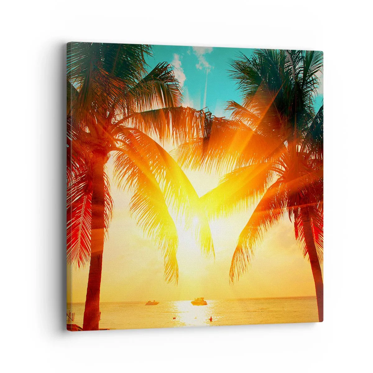 Schilderen op canvas - Exotisch koppel - 40x40 cm