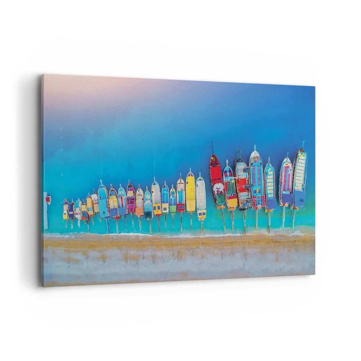 Schilderen op canvas - Vanuit vogelperspectief - 100x70 cm