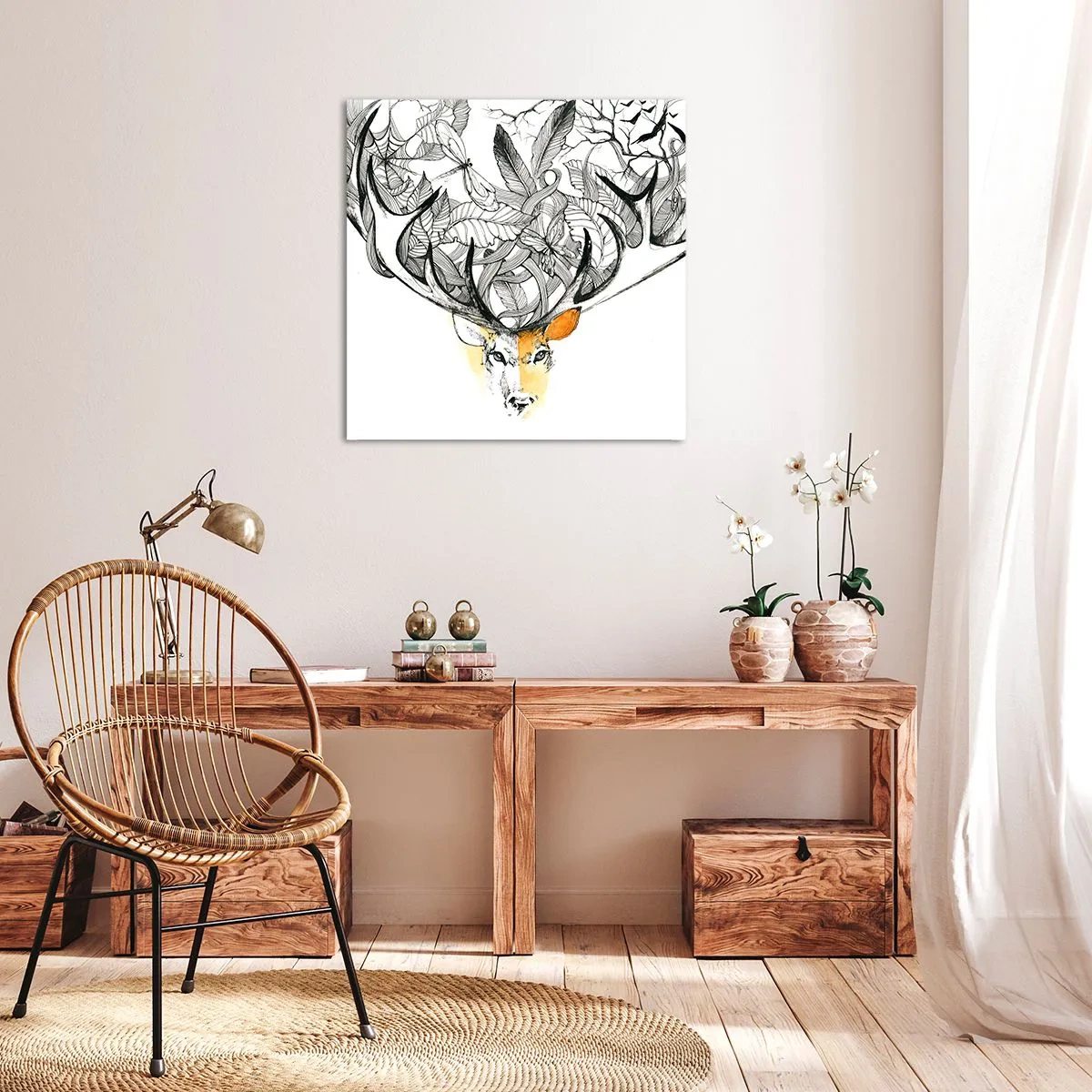 Schilderen op canvas - Hoorns van overvloed - 40x40 cm