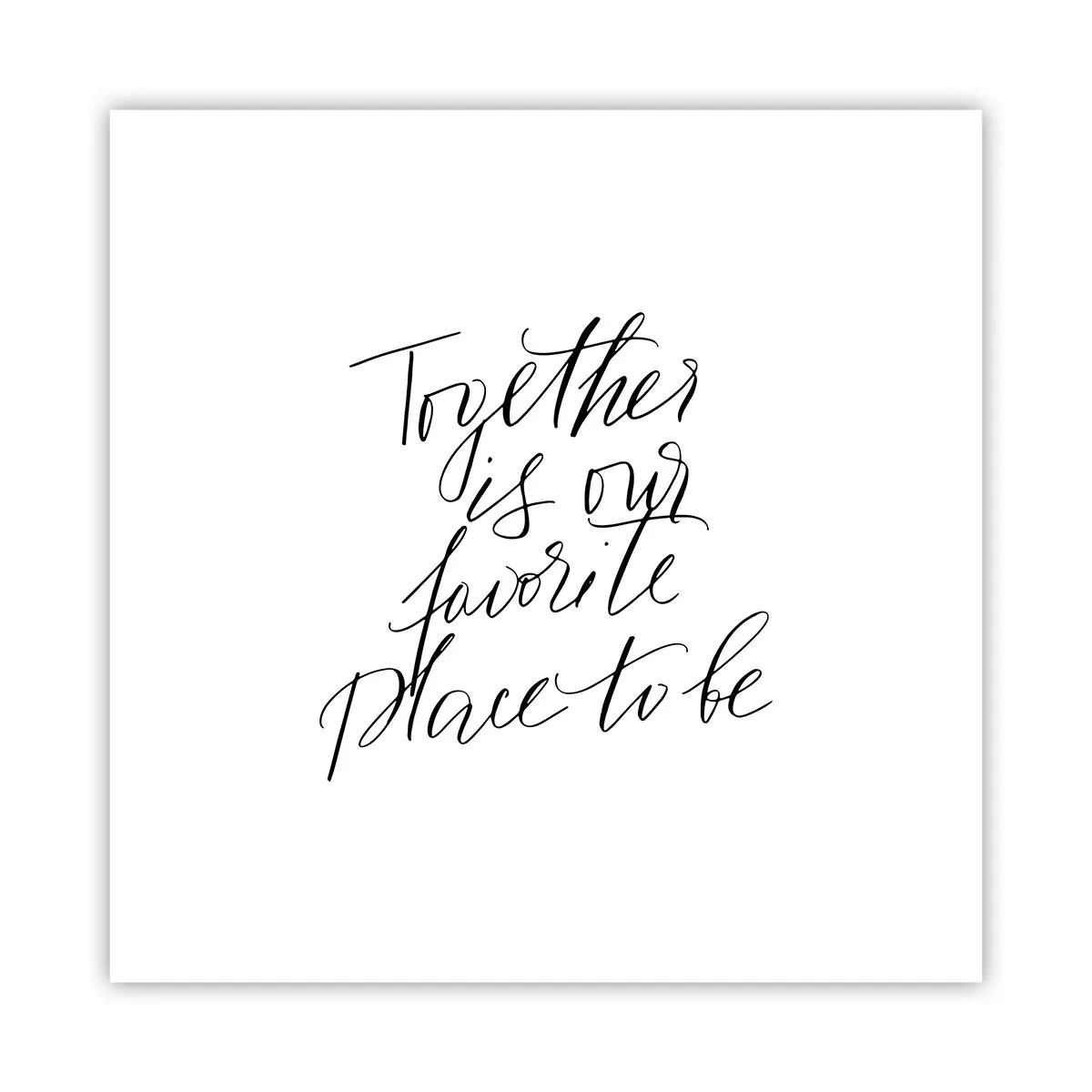 Poster - Voel jij het ook? - 30x30 cm