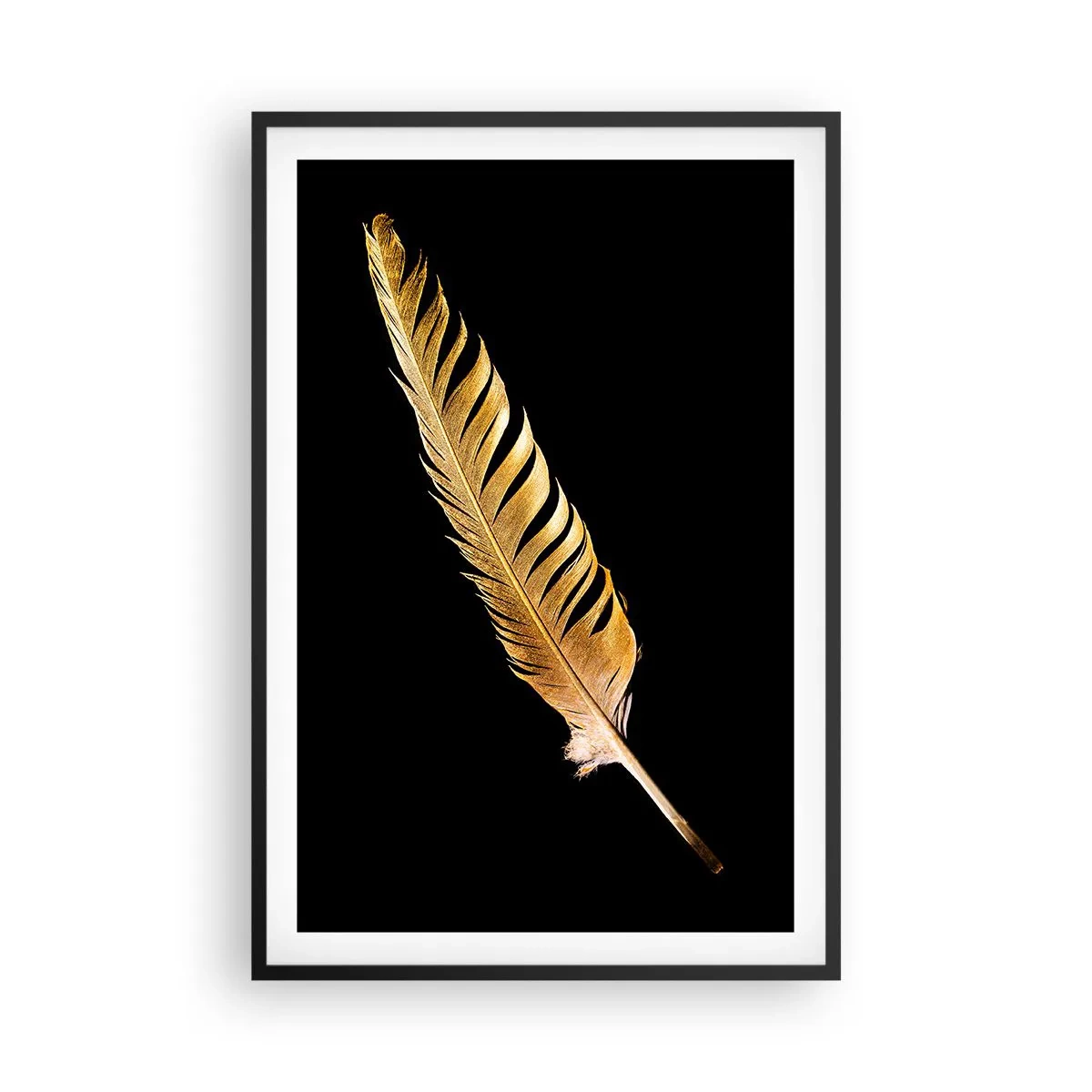 Poster in een zwarte lijst - HHij heeft een ongewoon talent voor schrijven… - 61x91 cm