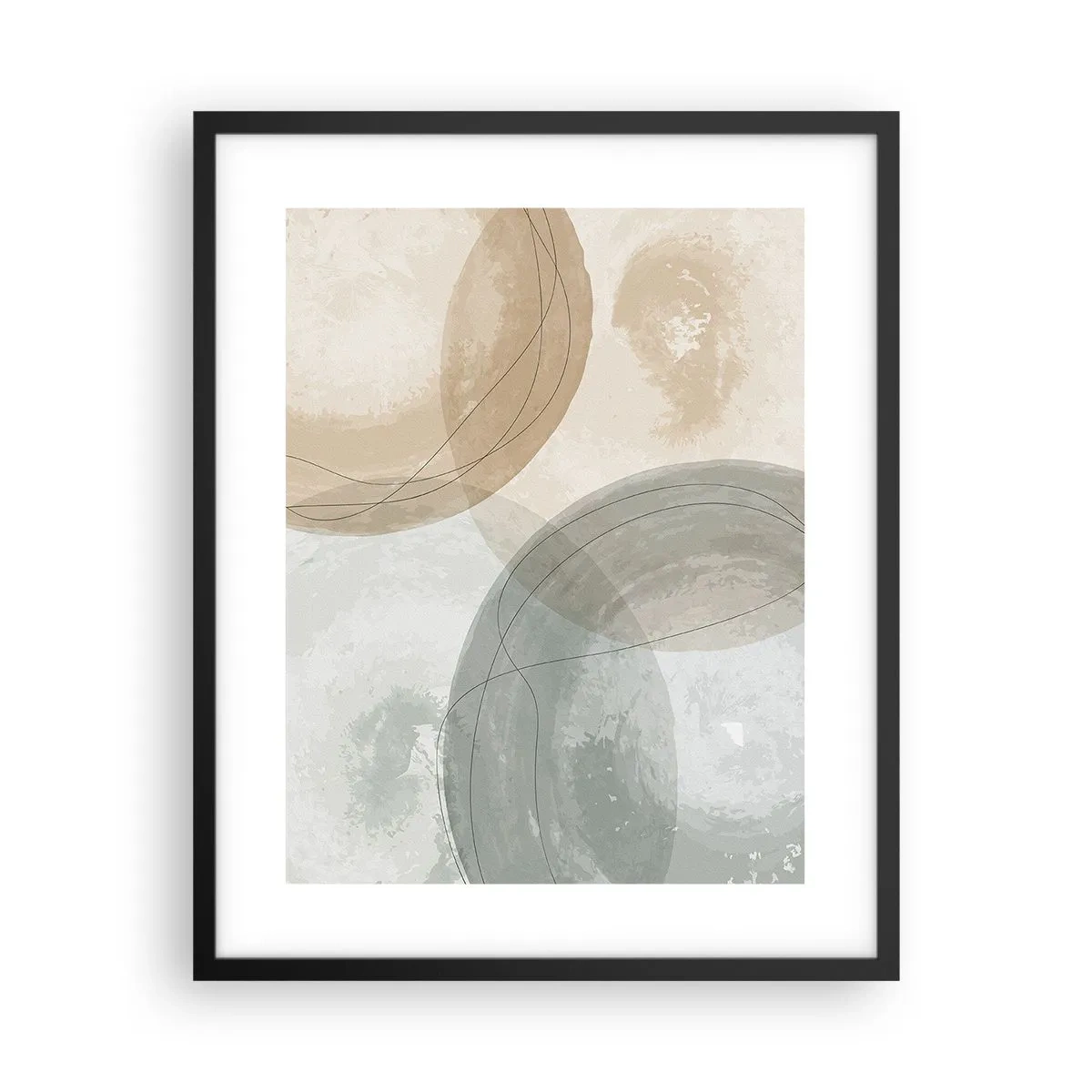 Poster in een zwarte lijst - Indringende werelden - 40x50 cm