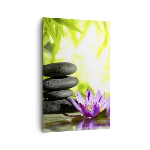 Schilderen op canvas - In een bamboestruik - 80x120 cm