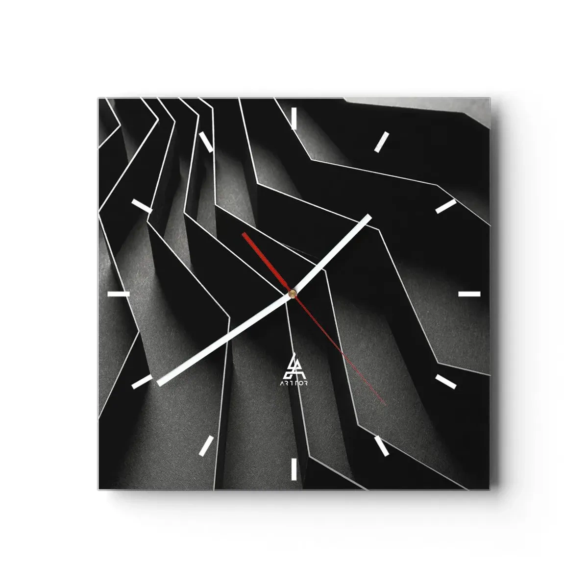 Wandklok - Klok - Ruimtelijke orde - 40x40 cm