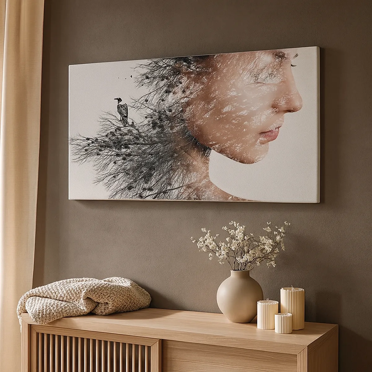 Schilderen op canvas - De geest van het bos - 30x30 cm