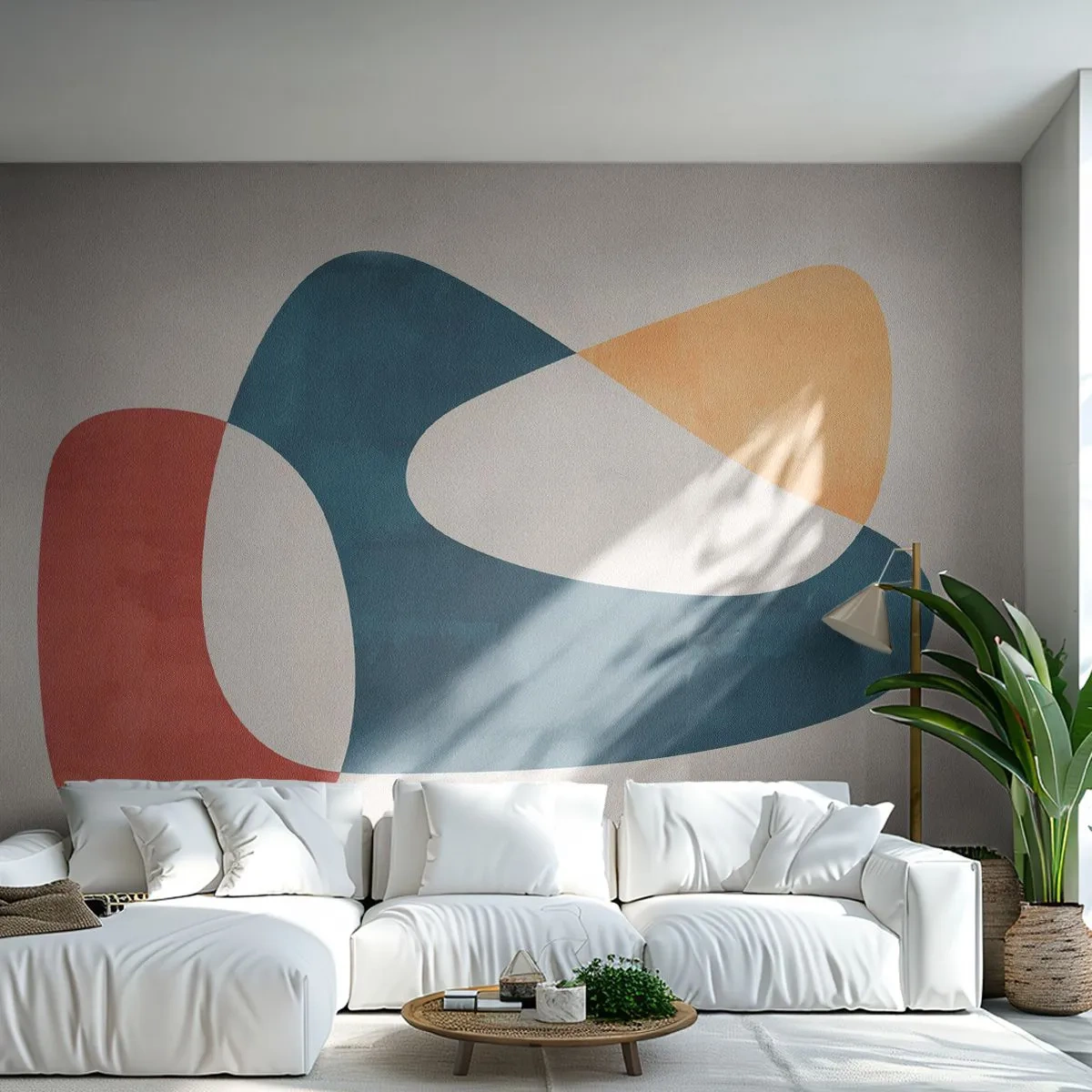 Fotobehang Premium Canvas - Invloeden en metamorfoses - Deel, Vormen, Minimalistisch - 250x175 cm