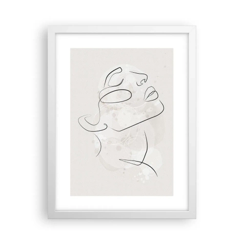 Poster in een witte lijst - De omtrek van een droom - 30x40 cm