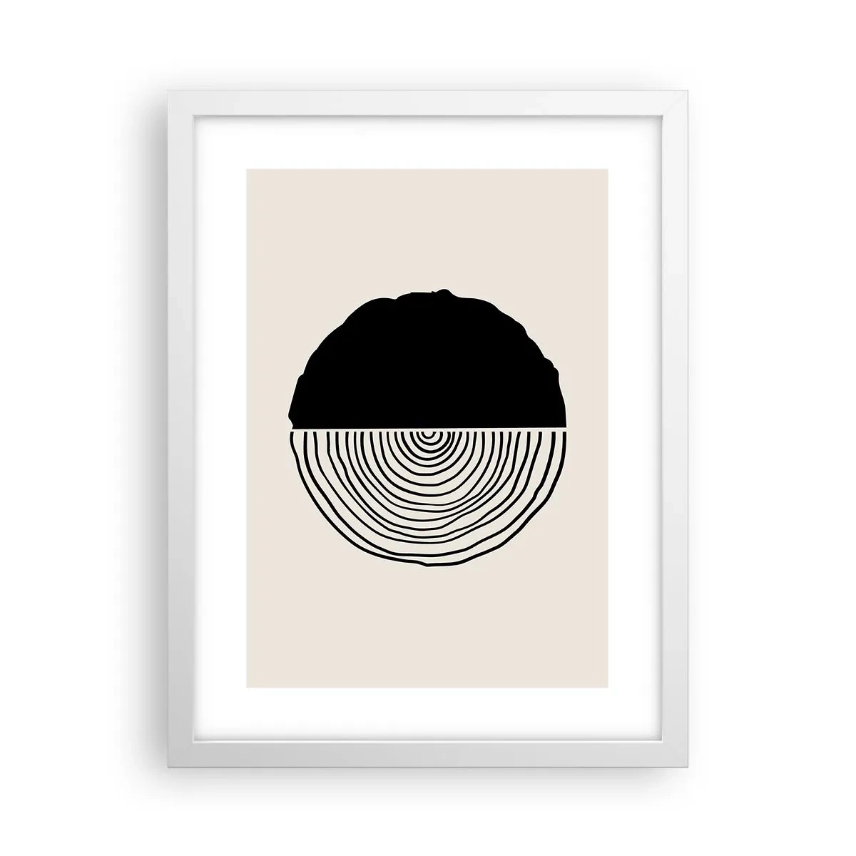 Poster in een witte lijst - Half om half - 30x40 cm