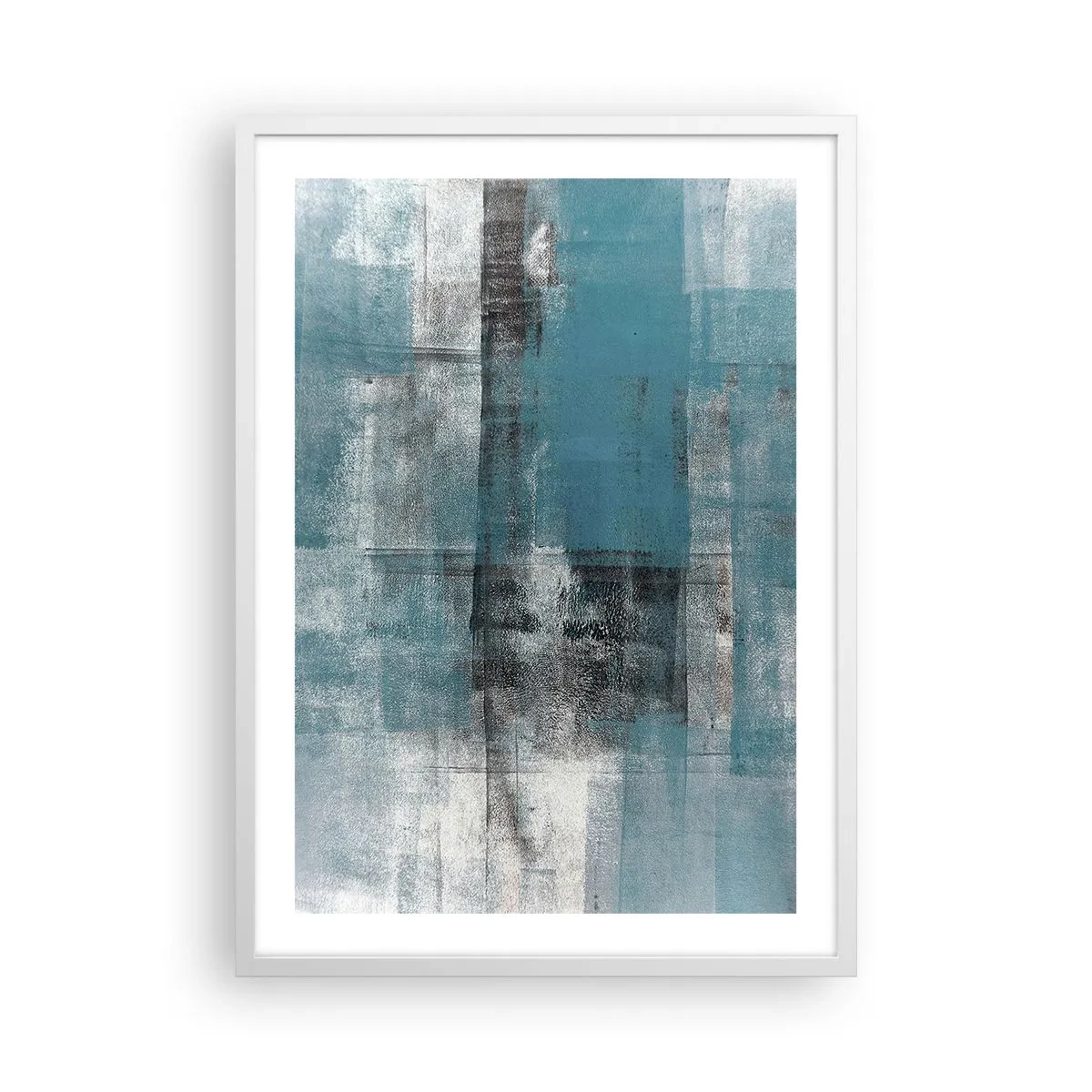Poster in een witte lijst - Water en lucht - 50x70 cm