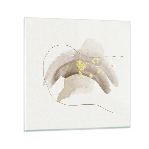 Schilderen op glas - Ontmoet in de ruimte - 30x30 cm
