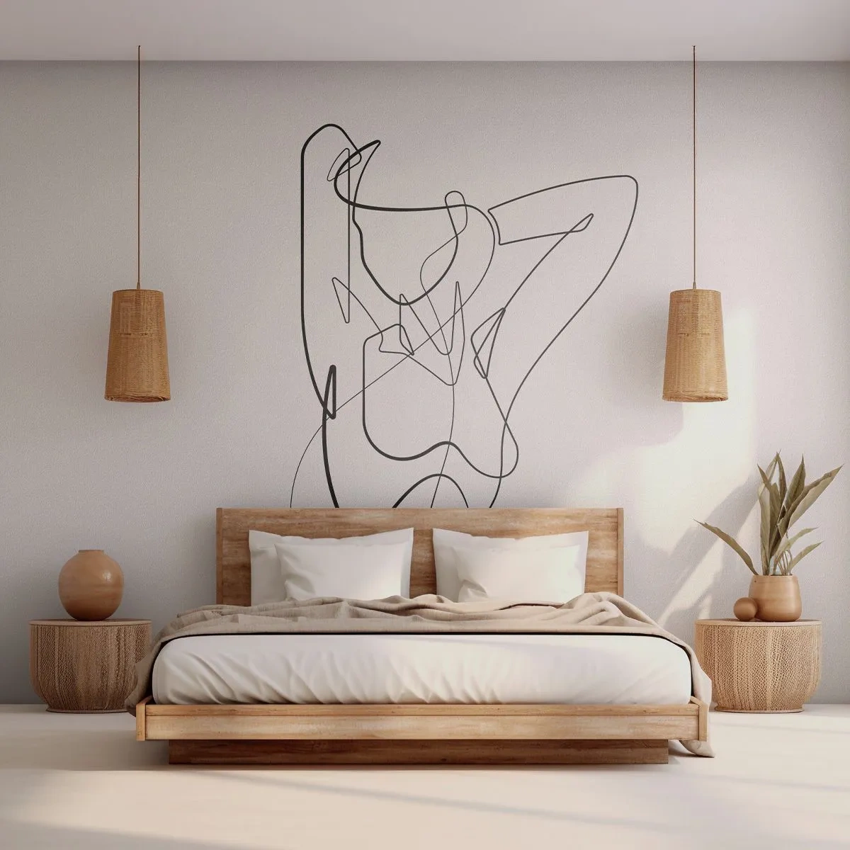 Zelfklevend Fotobehang Deluxe Sticker - Zoals je echt bent… - Abstractie, Vrouwenlichaam, Grafisch - 100x70 cm