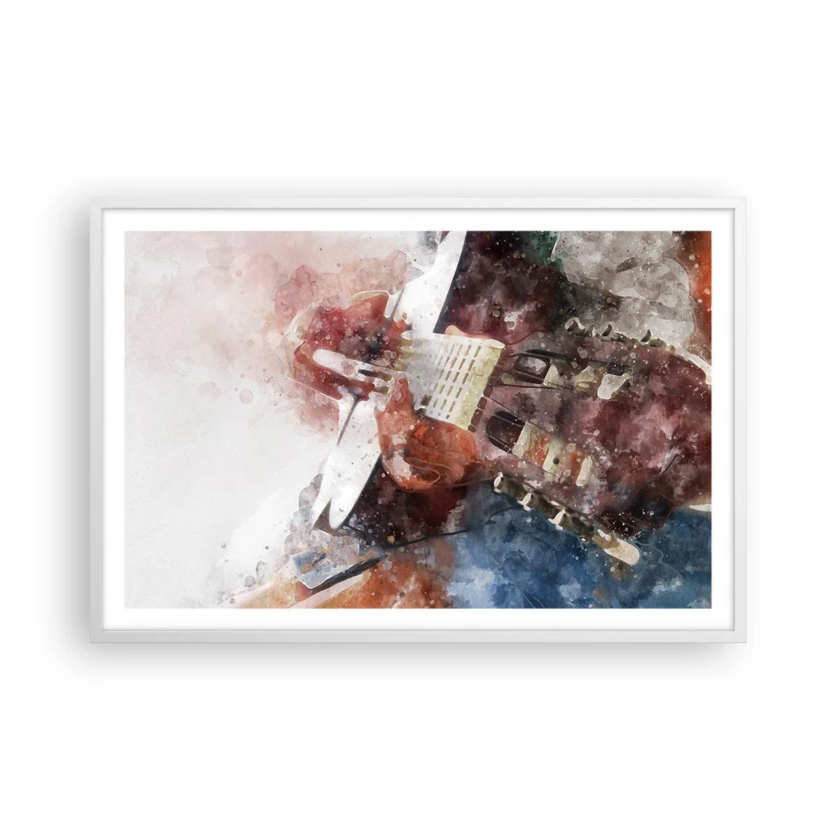 Poster in een witte lijst - En wat vind je ervan? - 91x61 cm