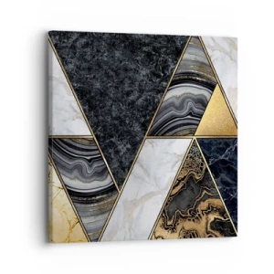 Schilderen op canvas - Steen bij steen - 30x30 cm
