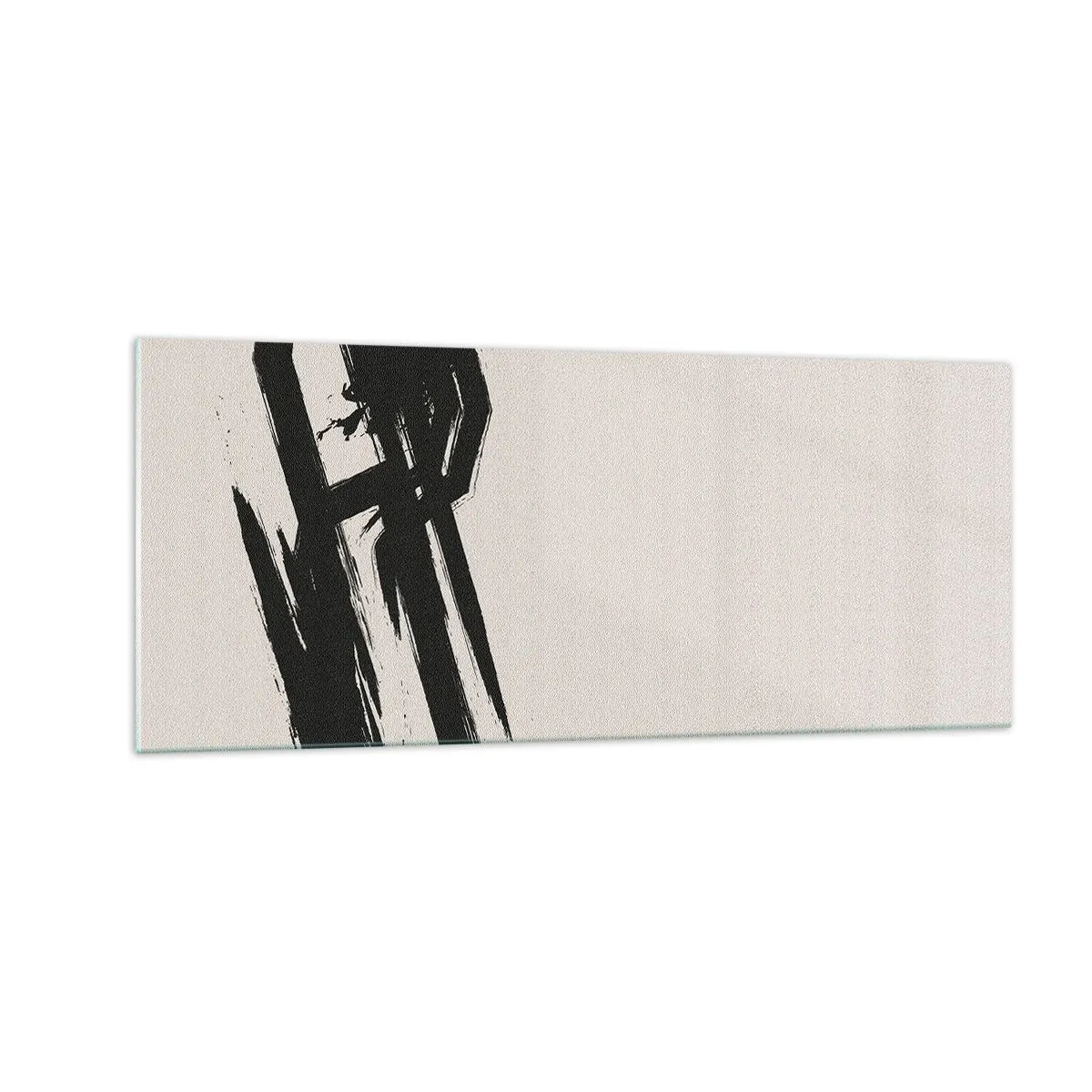 Schilderen op glas - Onstuitbare haast - 100x40 cm