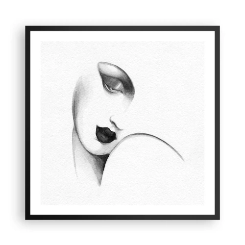 Poster in een zwarte lijst - In de stijl van Łempicka - 60x60 cm