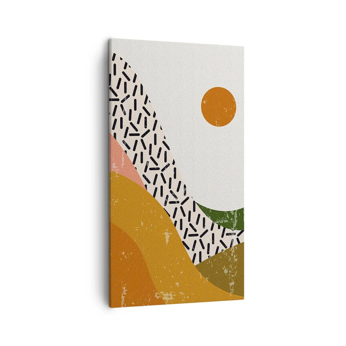 Schilderen op canvas - Zonne-abstractie - 45x80 cm