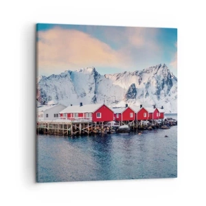 Schilderen op canvas - Noordelijke retraite - 50x50 cm