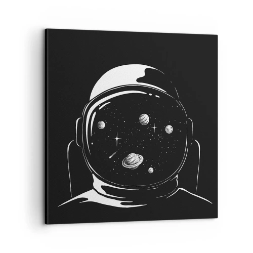 Schilderen op canvas - Mooi uitzicht - 60x60 cm