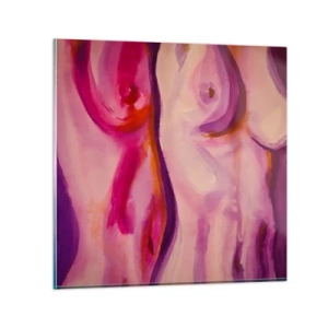Schilderen op glas - Ode aan vrouwelijkheid - 30x30 cm