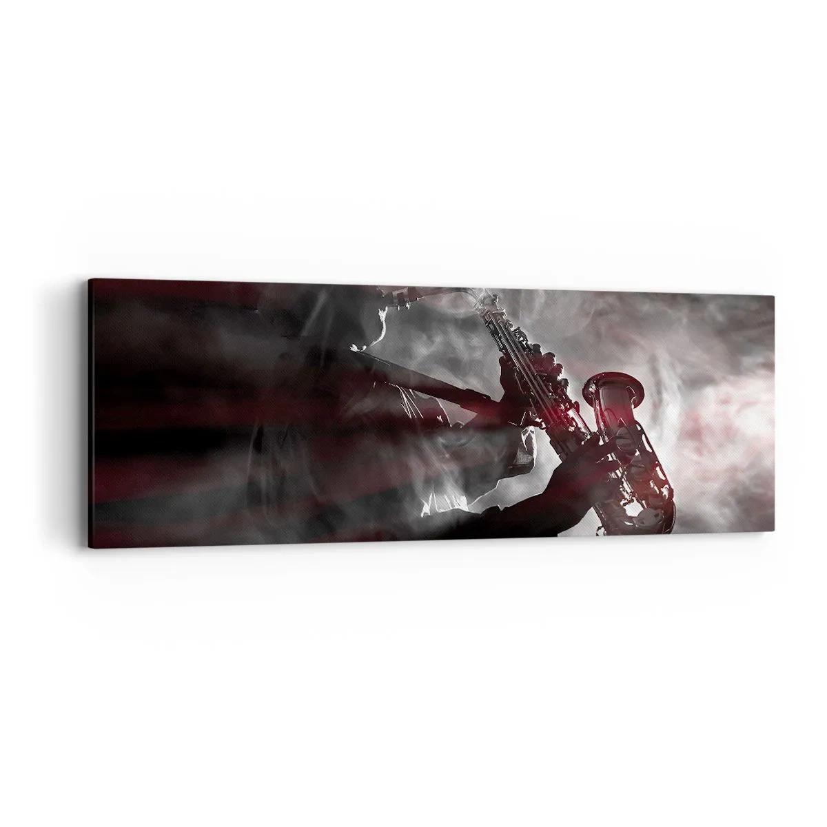 Schilderen op canvas - In de dampen van jazz - 90x30 cm