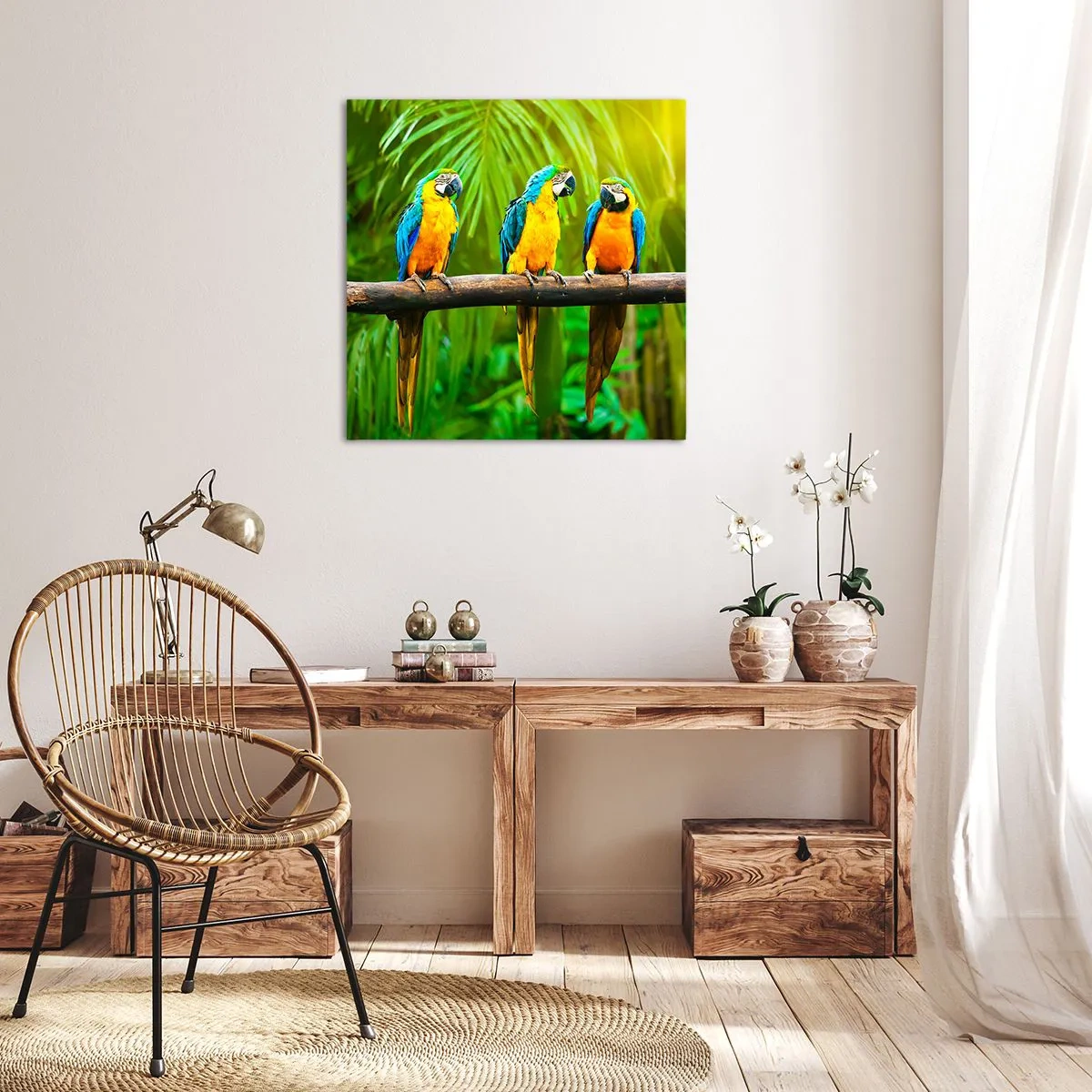 Schilderen op canvas - En heb je gehoord dat ze...? - 30x30 cm