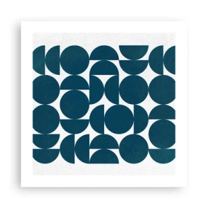 Poster - Cirkels en halfcirkels - 50x50 cm