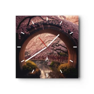 Wandklok - Klok - Japanse lente - 30x30 cm