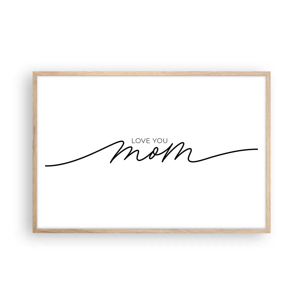 Een poster in een licht eiken lijst - Grote emotie - 91x61 cm