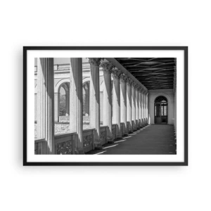 Poster in een zwarte lijst - Zonnige arcade - 70x50 cm