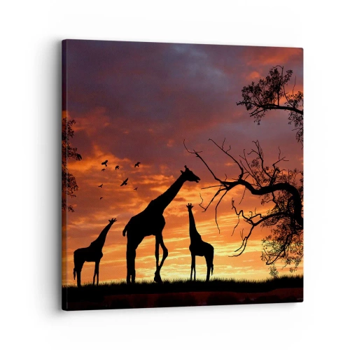 Schilderen op canvas - Een klein diner met je geliefden - 30x30 cm